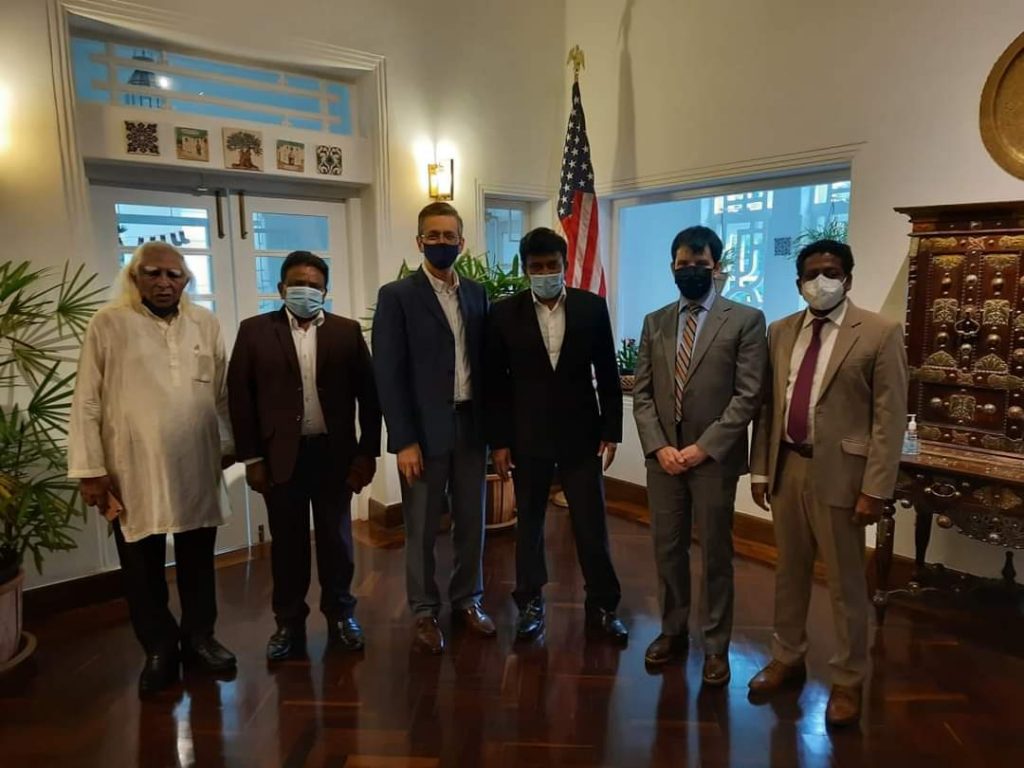 மனோ எம்.பி - அமெரிக்க தூதுவருக்கு இடையில் சந்திப்பு