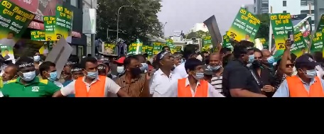 ஜனாதிபதி செயலகம், ஐக்கிய மக்கள் சக்தியினால் முற்றுகை