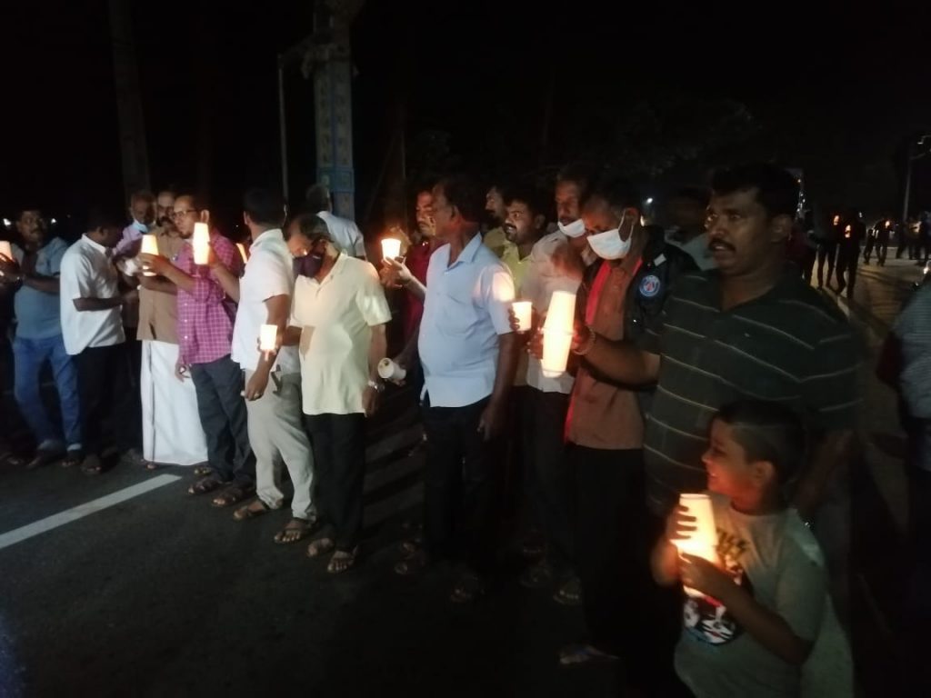 மின்தடைக்கு எதிராக நடைபெற்ற போராட்டங்கள்