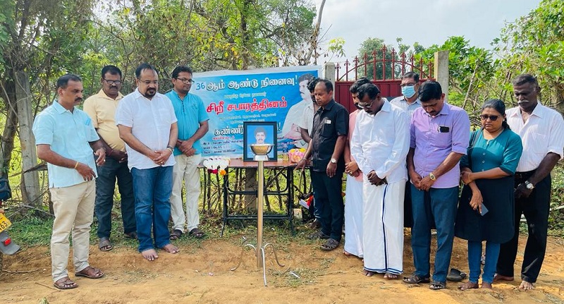 மறைந்த டெலோ தலைவருக்கு 36வது நினைவேந்தல்