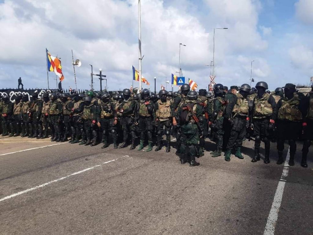 காலிமுகத்திடலில் பலர் கைது