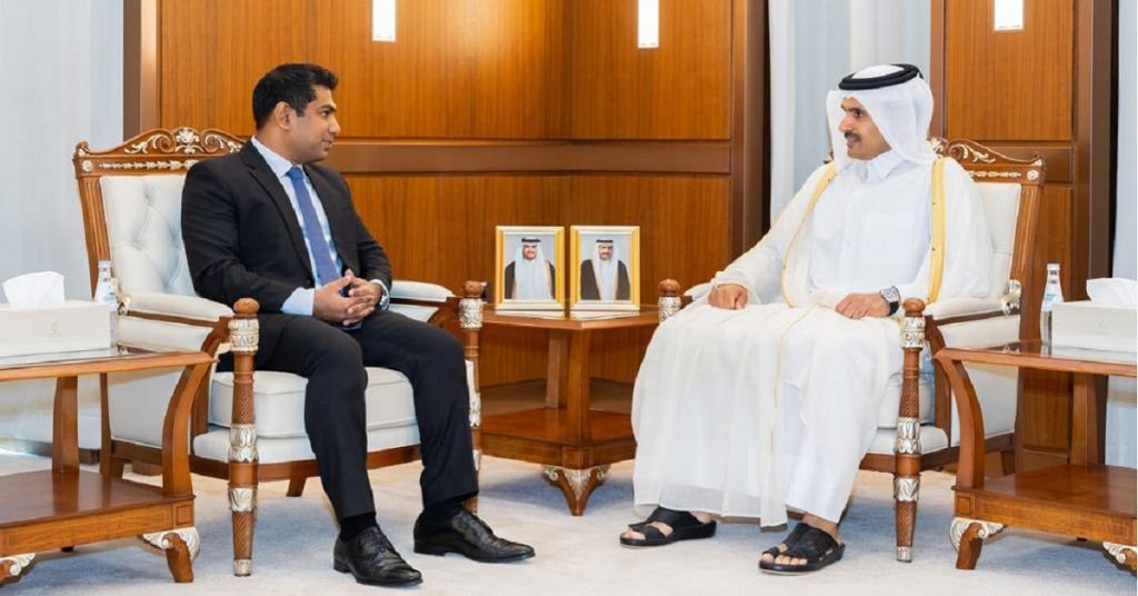 கட்டார் வலுசக்தி அமைச்சரை இலங்கை வலுசக்தி அமைச்சர் சந்தித்தார்.