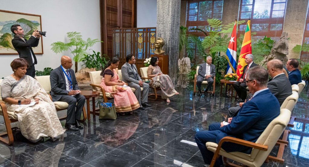 கியூபா - இலங்கை அரச தலைவர்களுக்கிடையில் சந்திப்பு!