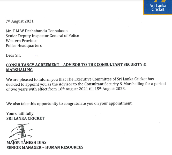 ஸ்ரீலங்கா கிரிக்கெட் ஒப்பந்தம் நிரூபிக்கப்பட்டால் பதவி விலகுவேன்- தேசபந்து தென்னகோன்