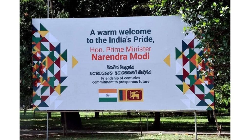மோடியின் வரவேற்பில் தமிழ் புறக்கணிப்பு