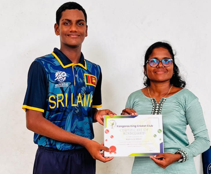 கங்காரூ கிங் கிரிக்கெட் கழக சான்றிதழ் வழங்கும் நிகழ்வு