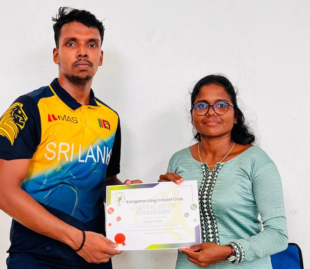 கங்காரூ கிங் கிரிக்கெட் கழக சான்றிதழ் வழங்கும் நிகழ்வு