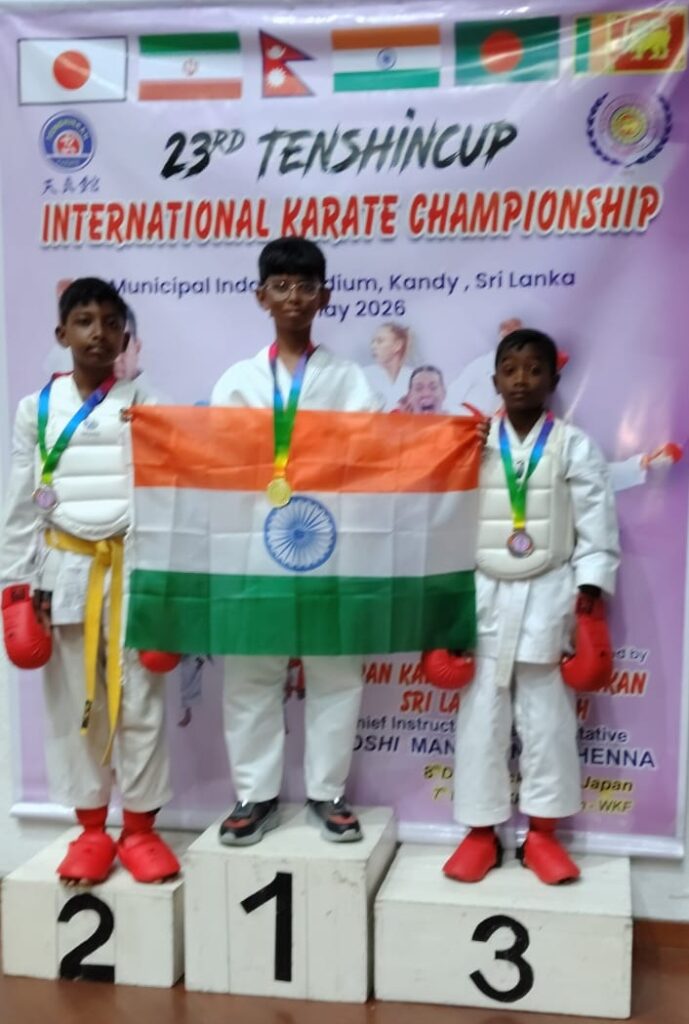 இலங்கையில் இந்திய மாணவர்கள் கராட்டே சாதனை