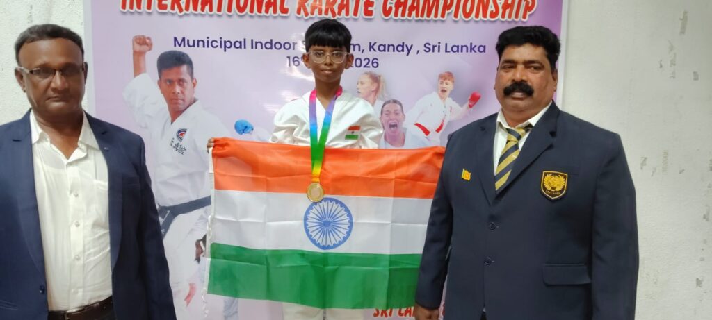 இலங்கையில் இந்திய மாணவர்கள் கராட்டே சாதனை