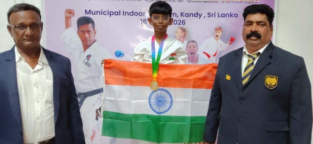 இலங்கையில் இந்திய மாணவர்கள் கராட்டே சாதனை